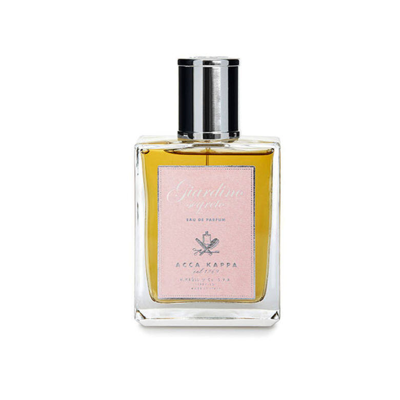 FOR HER：Giardino Segreto Eau de Parfum 秘密花園淡香精（$1,280／100ml ACCA KAPPA）以頂級的法國格拉斯玫