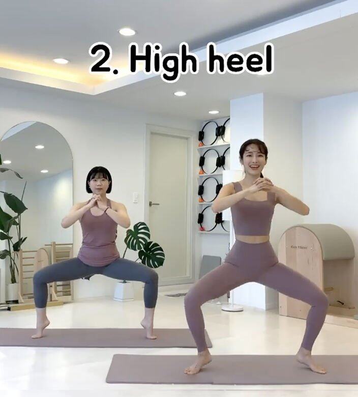 瘦大腿內側動作:High Heel 瘦大腿內側動作:High Heel