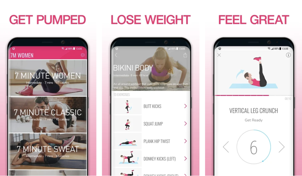 它更是榮獲Google Play 2020年第一名的女性健身運動app，不少網民都大讚app內握