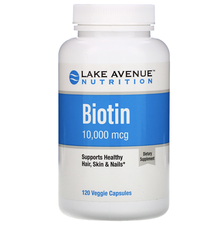 Biotin 10,000mcg 生物維生素 120粒素食膠囊