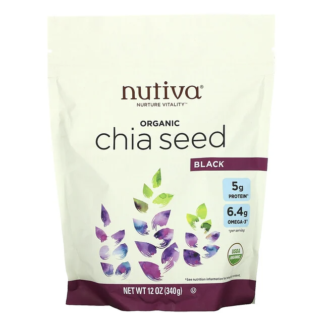 Nutiva, 有機奇亞籽,黑色,12 盎司(340 克) Nutiva, 有機奇亞籽,黑色,12 盎司(340 克)