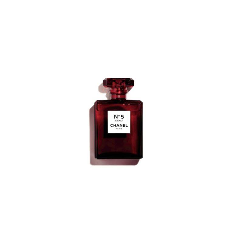 限量版紅色 N°5 L'EAU 淡香水（$1,600/100ml Chanel)