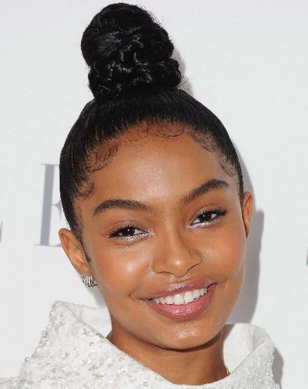 2.Yara Shahidi辮髮髮髻細心一點看,簡單的高髮髻,也可以先由辮髮開始,之後再 2.Yara Shahidi辮髮髮髻細心一點看,簡單的高髮髻,也可以先由辮髮開始,之後再