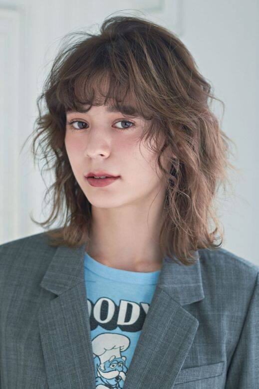 Wolf cut style 層次中長髮型 Wolf cut style 層次中長髮型