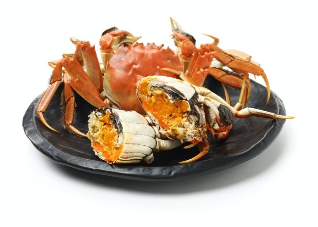 蟹本來是含豐富營養的海鮮類,每100克蟹肉大概可提供約84卡路里、18克 蟹本來是含豐富營養的海鮮類,每100克蟹肉大概可提供約84卡路里、18克
