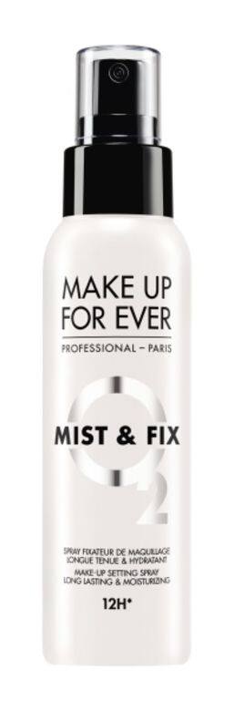 MIST & FIX水氧定妝噴霧 ( $210 Make Up For Ever)有90%水份,配方不含酒精,並通過肌膚測試 MIST & FIX水氧定妝噴霧 ( $210 Make Up For Ever)有90%水份,配方不含酒精,並通過肌膚測試
