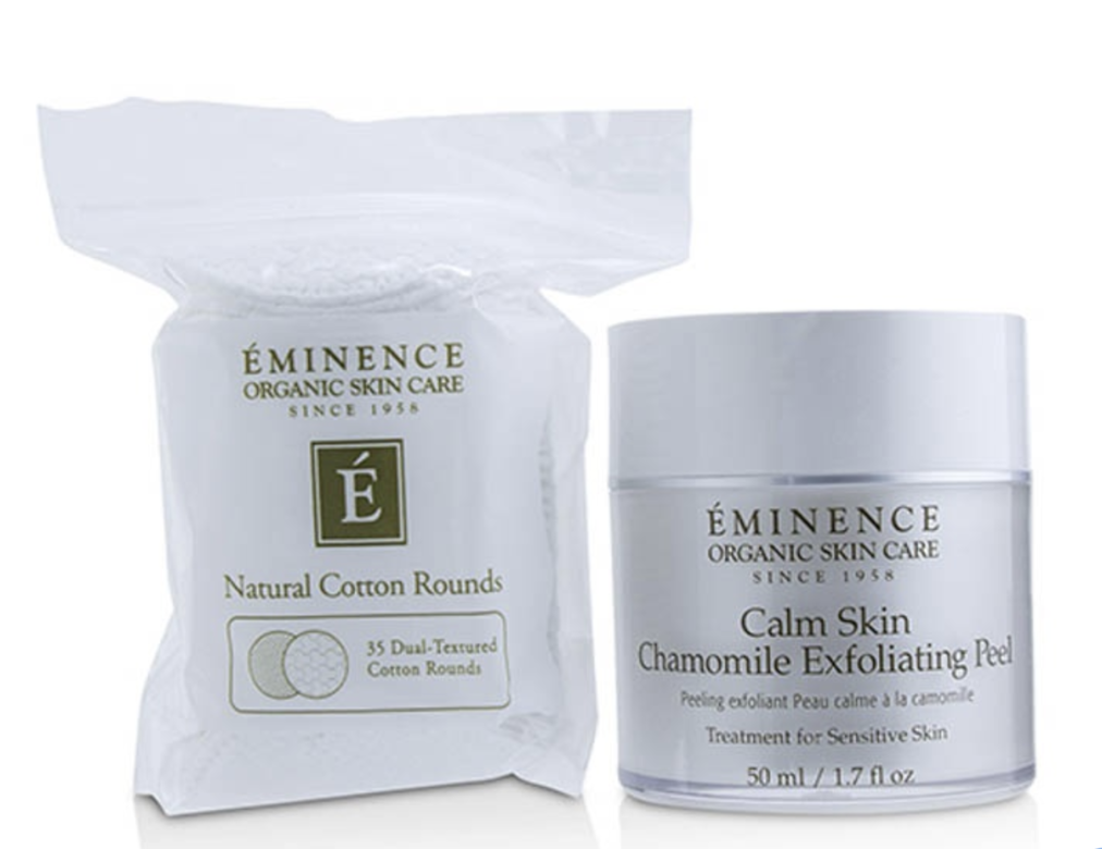 Eminence去角質液有助鎮靜敏感肌膚,洋甘菊和金盞花可以對抗泛紅問題,而且 Eminence去角質液有助鎮靜敏感肌膚,洋甘菊和金盞花可以對抗泛紅問題,而且