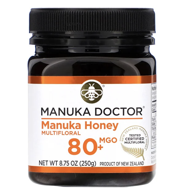 Manuka Doctor, 麥盧卡蜂蜜百花蜜,MGO 80+,8.75 盎司(250 克) Manuka Doctor, 麥盧卡蜂蜜百花蜜,MGO 80+,8.75 盎司(250 克)