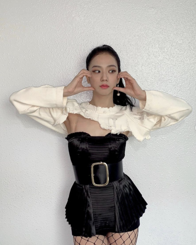 Jisoo高馬尾長髮造型 Jisoo高馬尾長髮造型