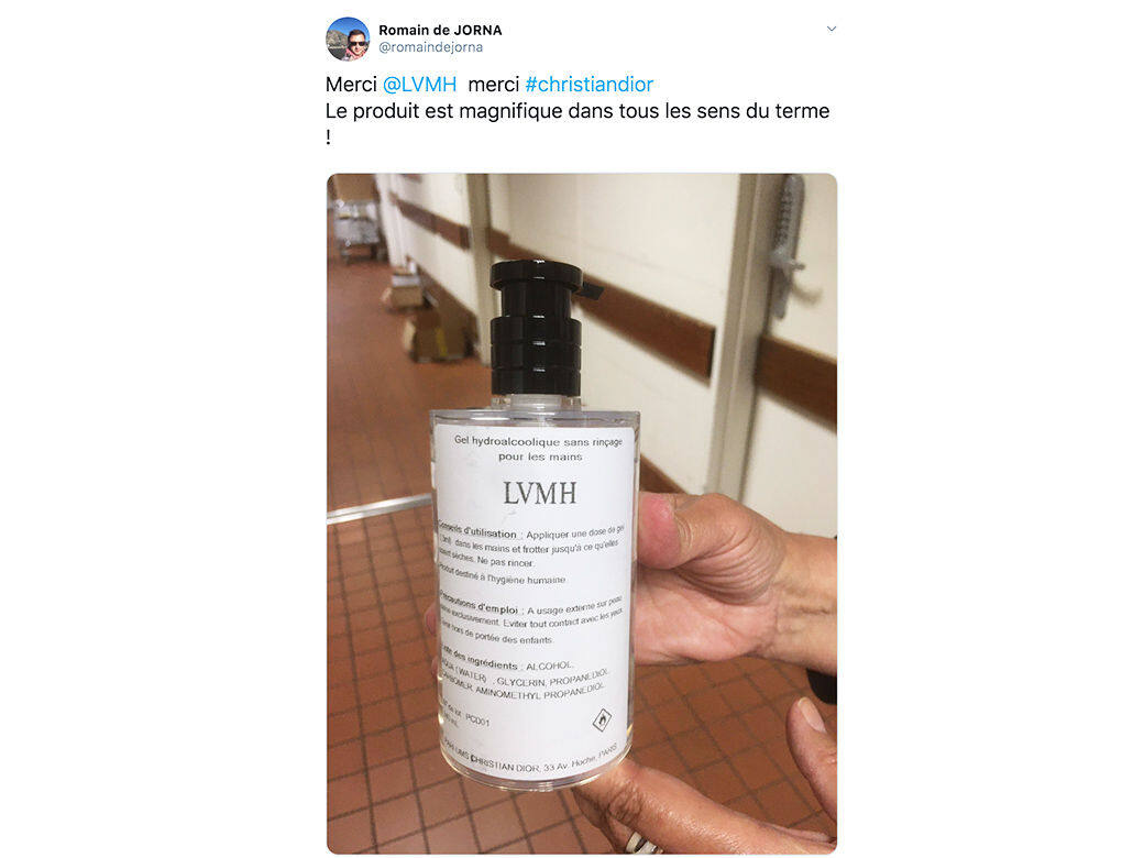 根據巴黎聖路易醫院的員工上載於社交網站的貼文,院方於法國當地的 根據巴黎聖路易醫院的員工上載於社交網站的貼文,院方於法國當地的