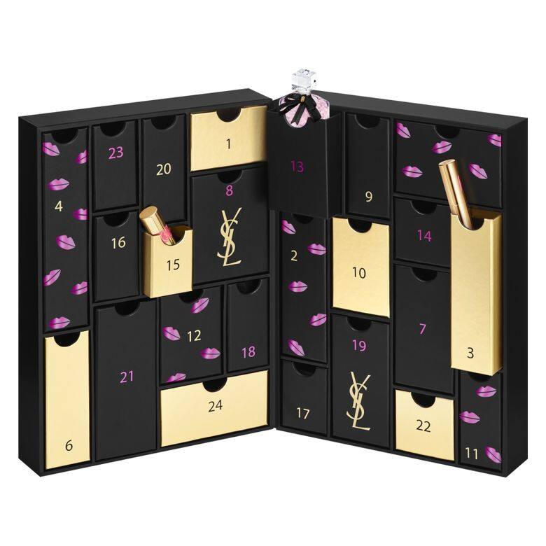 YSL 2018 限量聖誕閃耀黑金倒數月曆禮盒 $2,500為有24格的Advent Calendar,裡面包括YSL YSL 2018 限量聖誕閃耀黑金倒數月曆禮盒 $2,500為有24格的Advent Calendar,裡面包括YSL