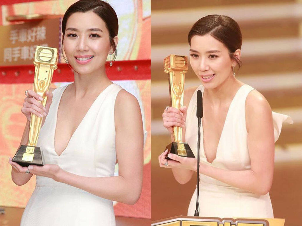 視后黃智雯當日的造型和妝容平穩大方 視后黃智雯當日的造型和妝容平穩大方