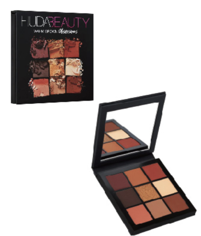 HUDA BEAUTY OBSESSIONS PALETTE WARM BROWN USD $27 這個正方型的9色眼影盤,齊集了秋冬感的色系,偏紅 HUDA BEAUTY OBSESSIONS PALETTE WARM BROWN USD $27 這個正方型的9色眼影盤,齊集了秋冬感的色系,偏紅