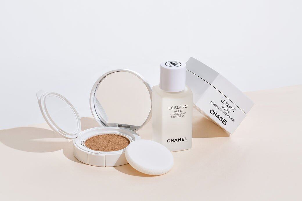 Chanel, Le Blanc, Le Blanc Oil-in-Cream Compact Foundation, Le Blanc Masque, Le Blanc Huile