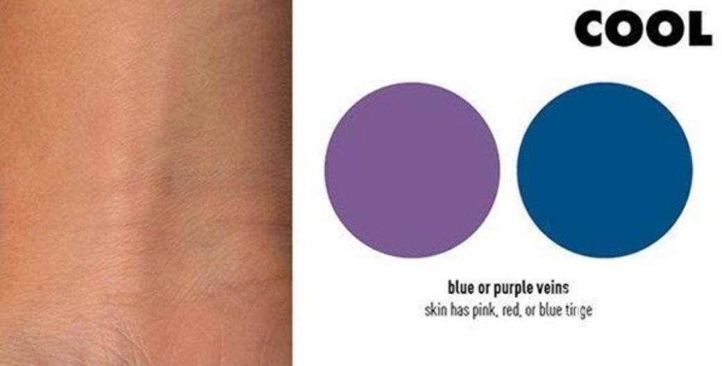 如果靜脈出現藍色或紫色的話，膚色就冷色調，可以大膽嘗試不同顏色，其