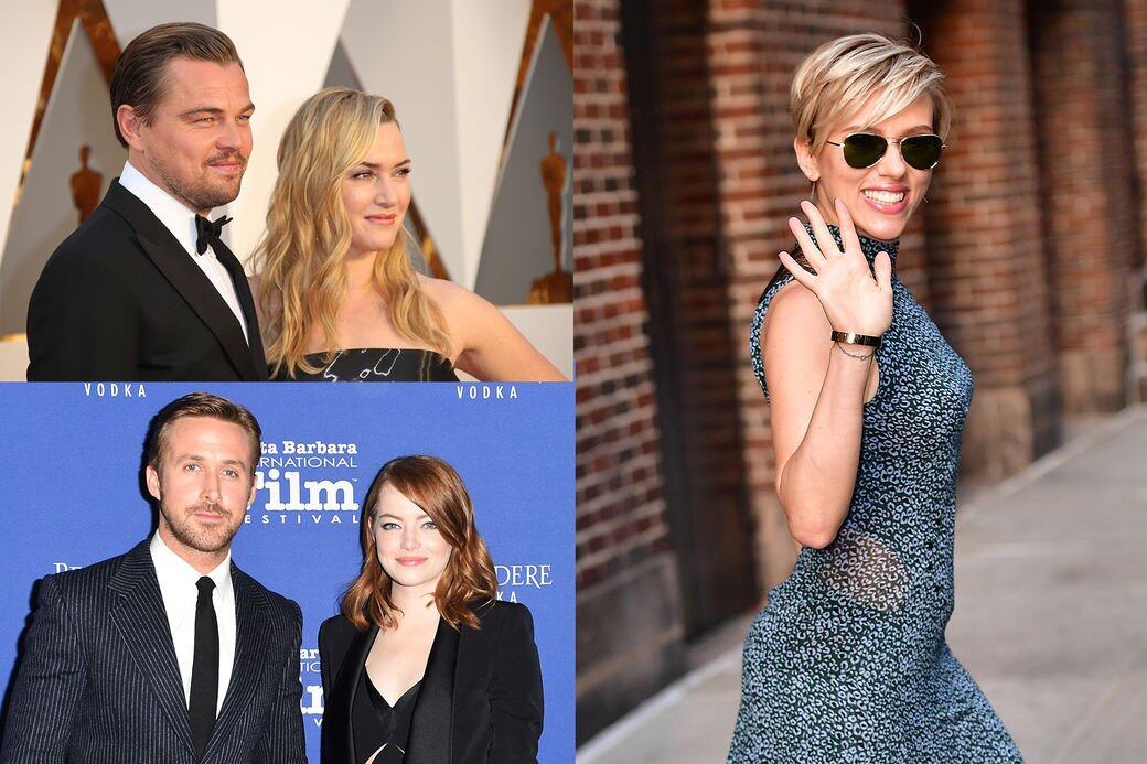 Leonardo DiCarpio, Kate Winslet, Scarlett Johansson, Emma Stone