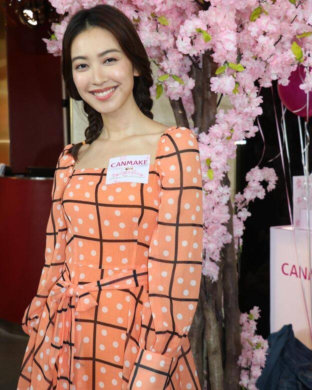 朱千雪在美容活動上接受訪問 朱千雪在美容活動上接受訪問