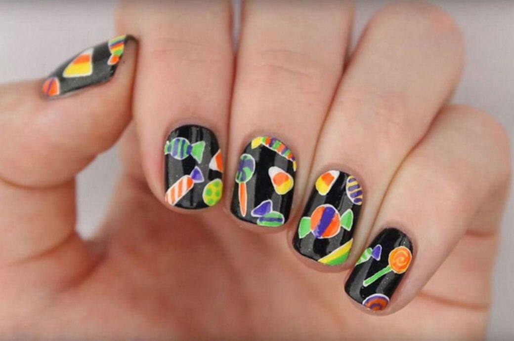 萬聖節, 美甲, 指甲, nail art 萬聖節, 美甲, 指甲, nail art