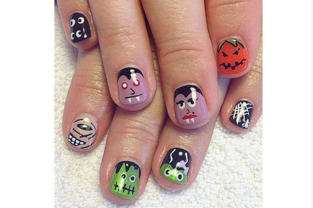 萬聖節, 美甲, 指甲, nail art 萬聖節, 美甲, 指甲, nail art