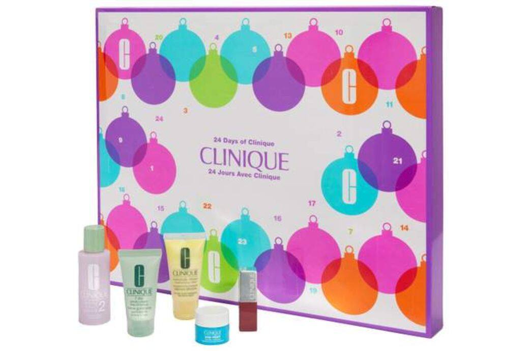 Clinique聖聖誕倒數月曆禮盒（於Selfridges販售）顏色鮮豔的包裝充滿節日氣氛，這款2018