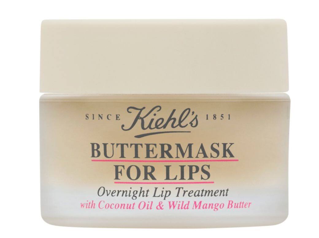 Buttermask for Lips唇膜（$210 Kiehls）含椰子油及野生芒果油，有助覆蓋乾燥脫皮唇部，同時為
