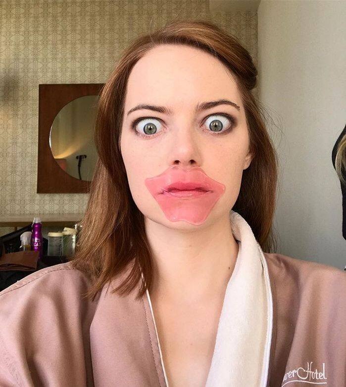 Rachel 曾讓 Emma Stone 用韓國品牌 Tony Moly 的 Lip Patch Rachel 曾讓 Emma Stone 用韓國品牌 Tony Moly 的 Lip Patch