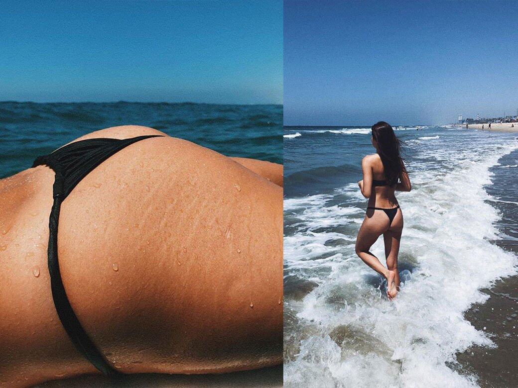 Kelsey 在 Instagram 貼了一張性感泳照, 大刺刺地聚焦她的臀部 Kelsey 在 Instagram 貼了一張性感泳照, 大刺刺地聚焦她的臀部