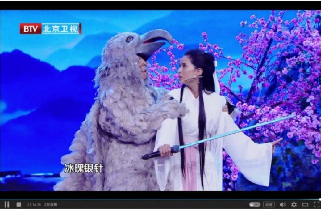 於1995年她在電視劇《神鵰俠侶》飾演小龍女一角。明亮的雙眼,幼細的眉毛及 於1995年她在電視劇《神鵰俠侶》飾演小龍女一角。明亮的雙眼,幼細的眉毛及