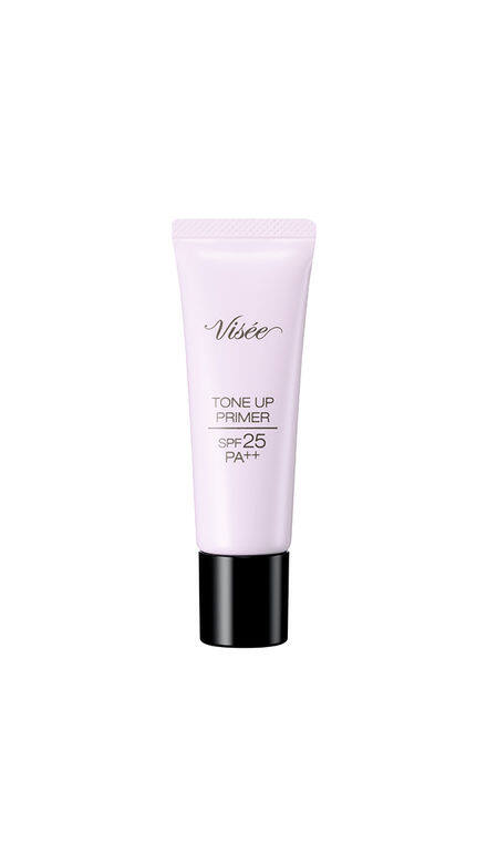 Tone Up Primer SPF25/PA++ 亮膚妝前底霜($70 Visée)底霜呈透明感的薰衣草色,能遮蓋毛 Tone Up Primer SPF25/PA++ 亮膚妝前底霜($70 Visée)底霜呈透明感的薰衣草色,能遮蓋毛