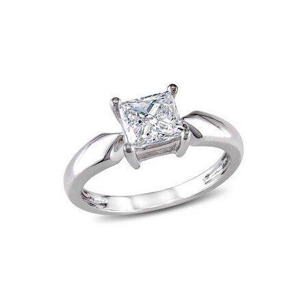 AMOUR White Gold Diamond Solitaire Engagement Ring AMOUR White Gold Diamond Solitaire Engagement Ring