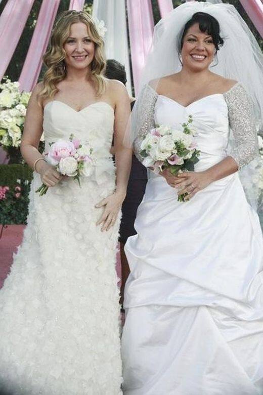 Grey’s Anatomy中兩位西雅圖格雷斯醫院的醫生對他們的婚禮都很滿意？ Dr. Arizona Robbins
