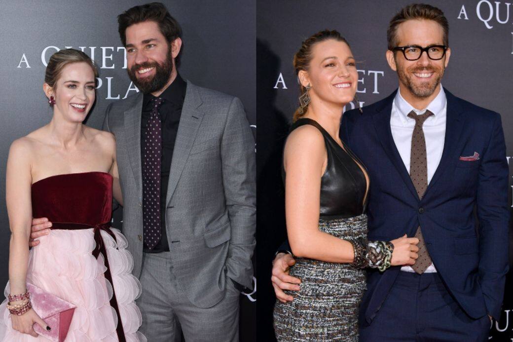 Blake Lively, Ryan Reynolds, Emily Blunt, John Krasinski, A Quiet Place, 老公, 老婆, 電影, 結婚, 婚姻 Blake Lively, Ryan Reynolds, Emily Blunt, John Krasinski, A Quiet Place, 老公, 老婆, 電影, 結婚, 婚姻