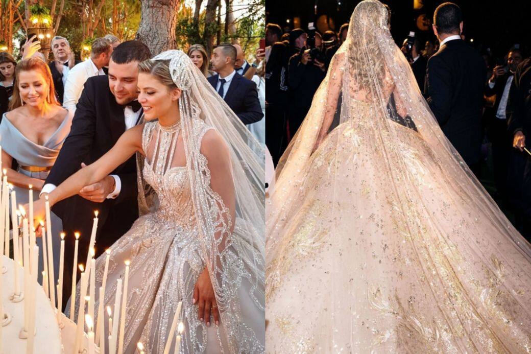 Elie Saab親自為媳婦設計婚紗！這襲50萬顆水晶刺繡婚紗太夢幻了！
