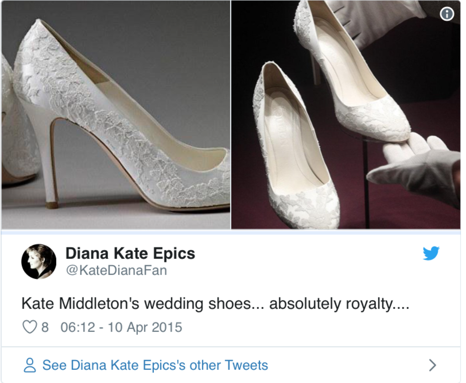近日Marie Claireturn倔出一張粉絲tweeter帳戶中的一條舊推文，當中更展示了Kate Middleton的結