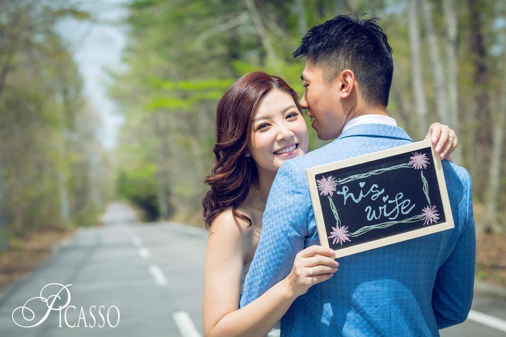 新聞主播張文采結婚:婚紗照 新聞主播張文采結婚:婚紗照