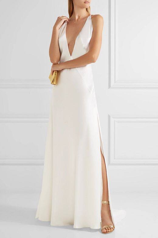 Michael Lo SordoSatin low-back gown - £1,140 Michael Lo SordoSatin low-back gown - £1,140