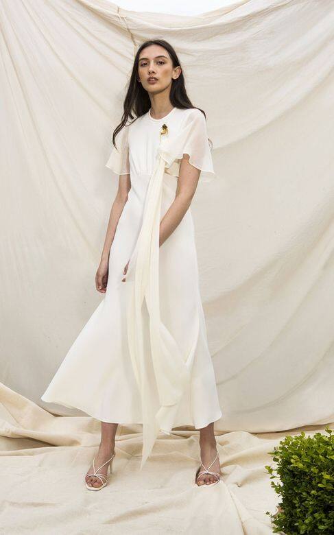 Maggie MarilynSilk blend cream midi dress - £444 Maggie MarilynSilk blend cream midi dress - £444