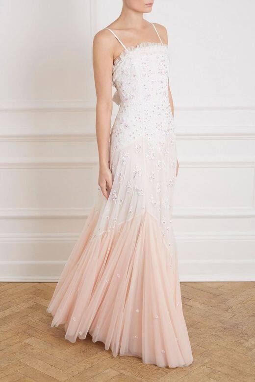 Needle & ThreadPearl rose cami gown - £800