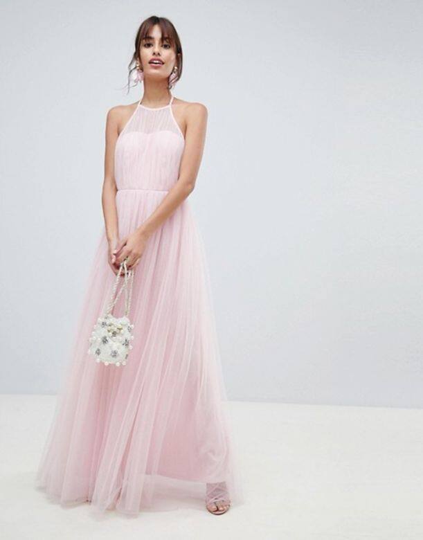 AsosASOS DESIGN Premium Halter Tulle Maxi Dress GBP65(港幣約$650) AsosASOS DESIGN Premium Halter Tulle Maxi Dress GBP65(港幣約$650)