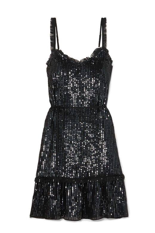 Needle & Thread 閃片雪紡黑裙- £265（約2,650港幣）