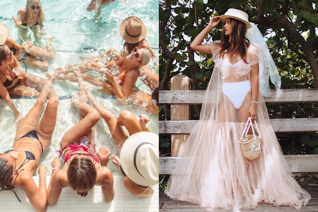 夏天新娘婚紗可以配草帽！IG時尚潮人用這三件單品穿出度假結婚造型