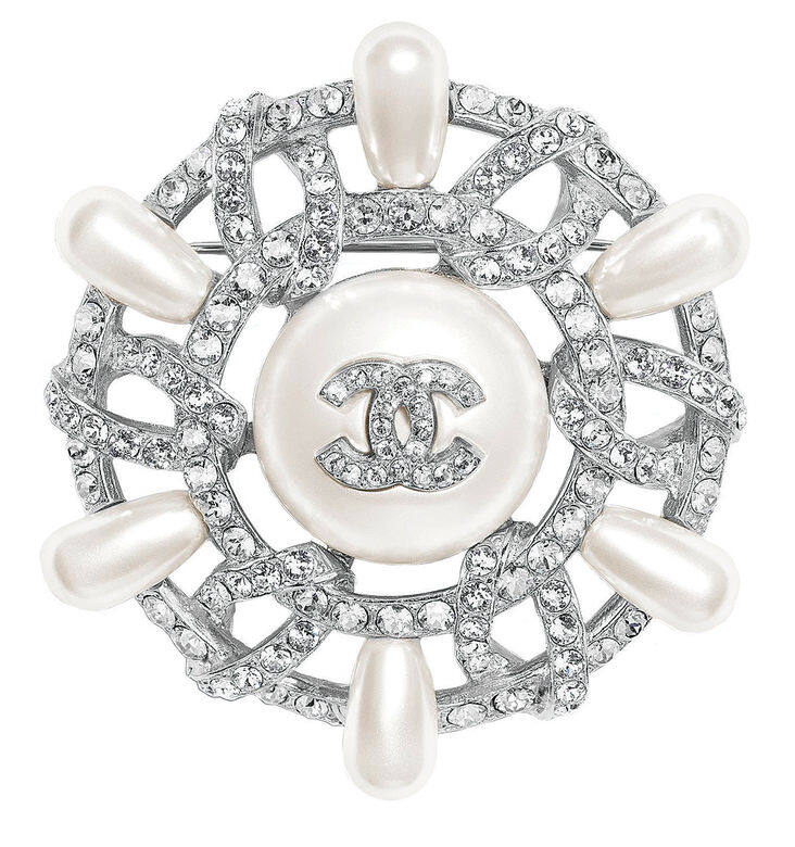 Chanel 珍珠及閃石胸針 Chanel 珍珠及閃石胸針
