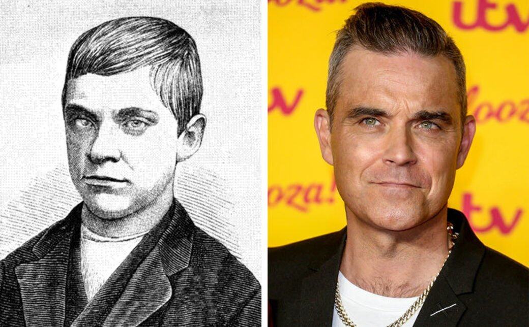 Jesse Pomeroy是一位連環殺手，我懷疑絕對是有篡改歷史，將他畫成Robbie Williams的樣子。