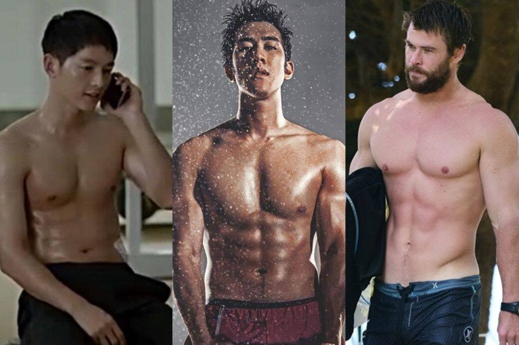 宋仲基,李治廷,Chris Hemsworth,明星, 肌肉 宋仲基,李治廷,Chris Hemsworth,明星, 肌肉