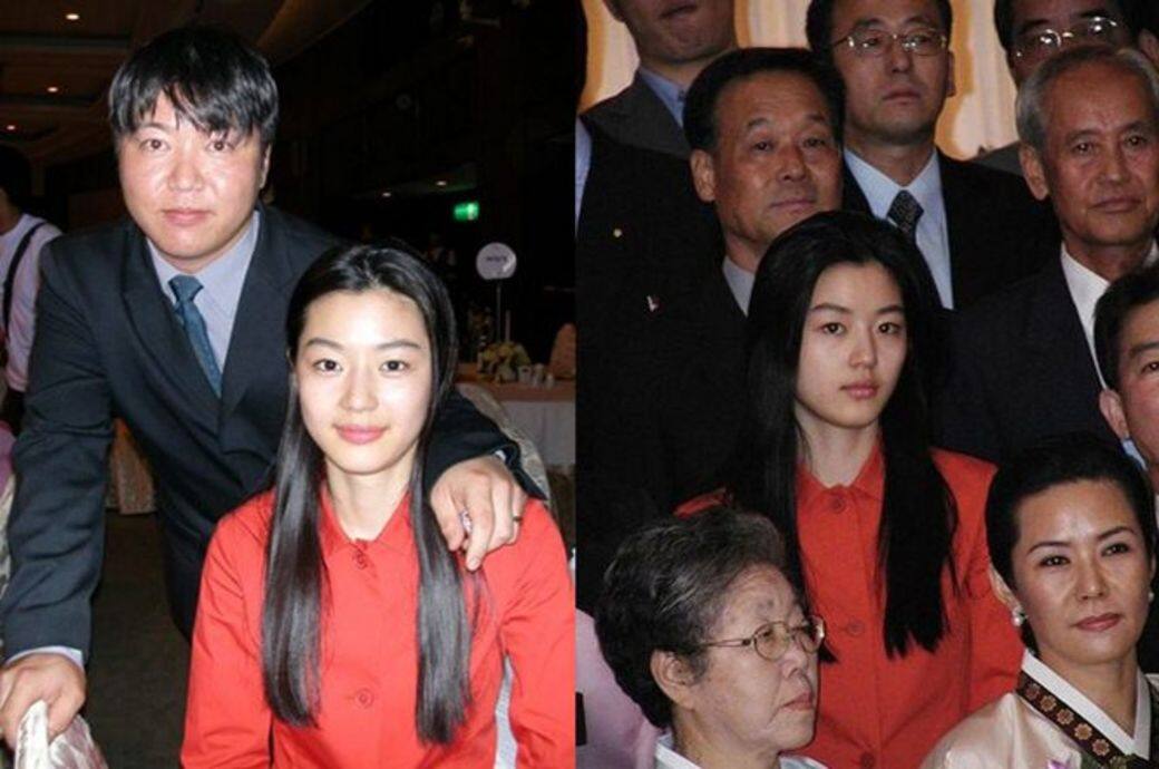 網上流傳疑似全智賢家庭聚會照。左圖男士據說是他哥哥。右下女士則是她媽媽。 網上流傳疑似全智賢家庭聚會照。左圖男士據說是他哥哥。右下女士則是她媽媽。