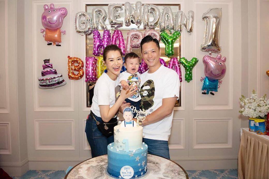 至於日前胡杏兒與Philip為囝囝Branden 至於日前胡杏兒與Philip為囝囝Branden