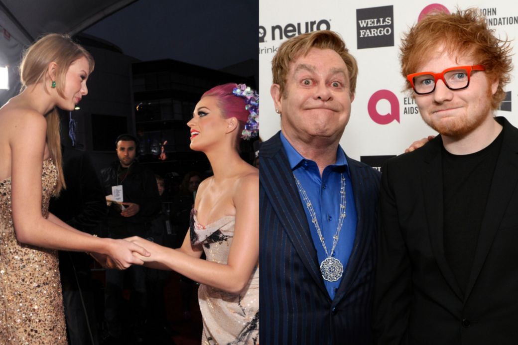 Katy Perry, Taylor Swift, elton John, Ed sheeran, 仇家 Katy Perry, Taylor Swift, elton John, Ed sheeran, 仇家