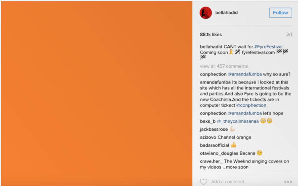 據指Kendall Jenner單單靠Instagram貼出的一張相片宣傳 據指Kendall Jenner單單靠Instagram貼出的一張相片宣傳