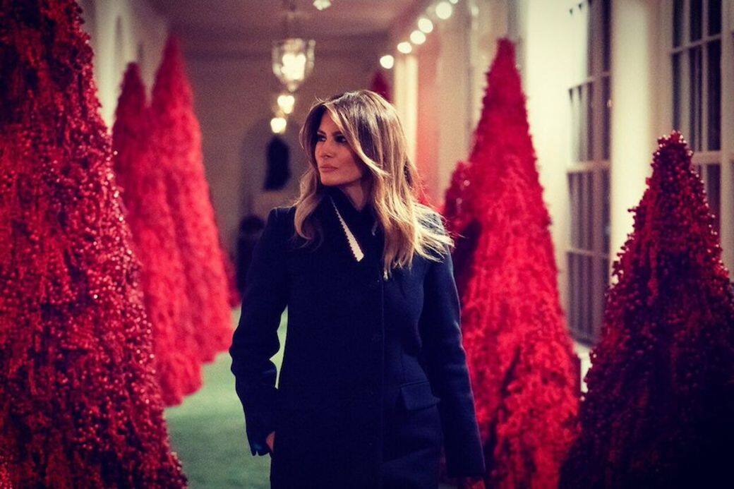 第一夫人Melania Trump品味被網民吐槽：「白宮聖誕裝飾似恐怖片！」