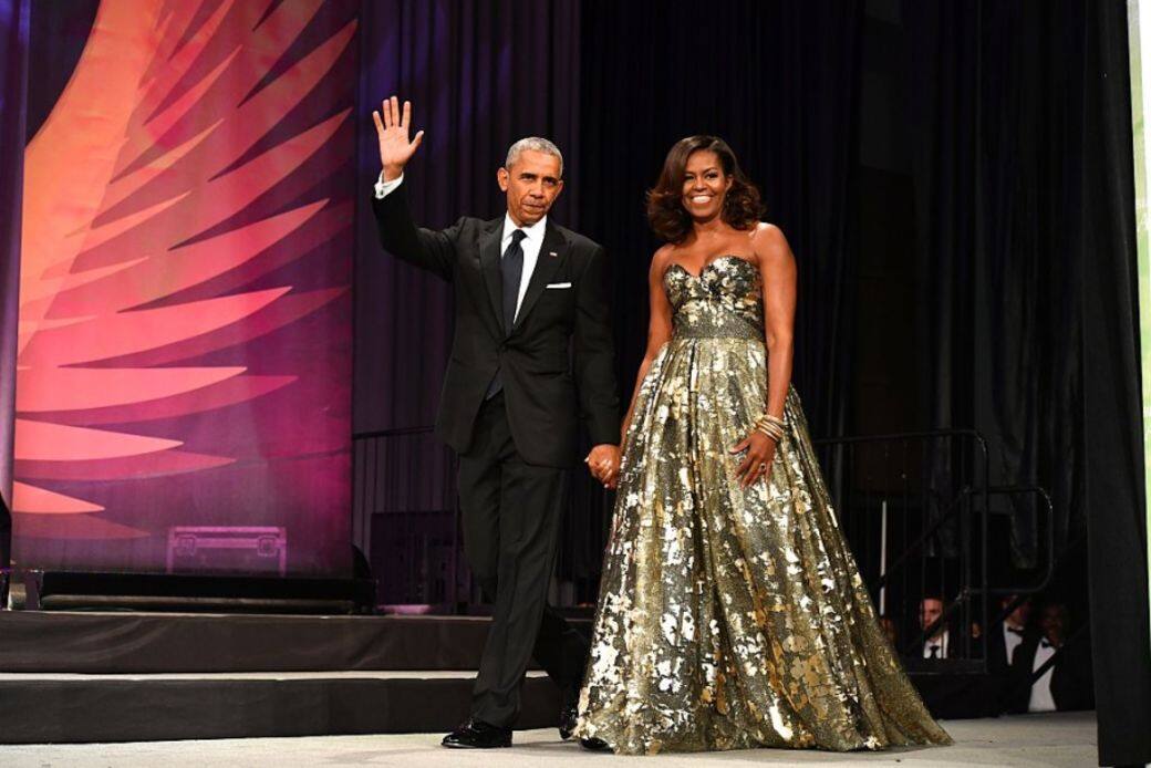 某日Michelle跟丈夫去百老匯看表演 某日Michelle跟丈夫去百老匯看表演